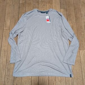 Nwt Mens Perry Ellis Heather Gray Long Sleeve Crew Neck Sweater Size XXL
